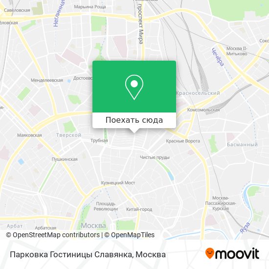 Карта Парковка Гостиницы Славянка