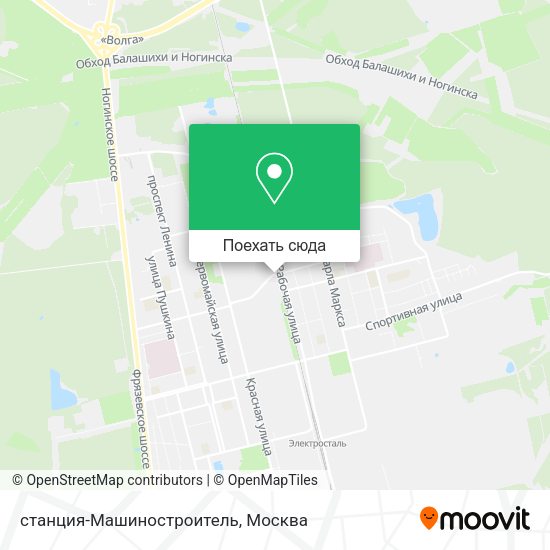 Карта станция-Машиностроитель