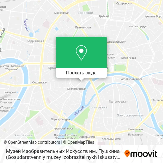 Карта Музей Изобразительных Искусств им. Пушкина