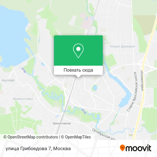 Карта улица Грибоедова 7