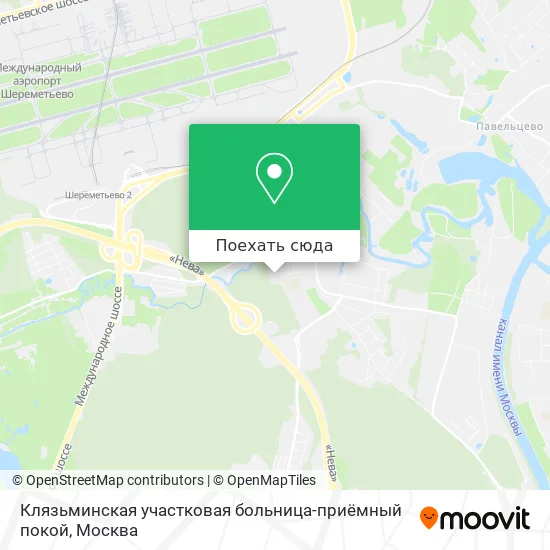 Карта Клязьминская участковая больница-приёмный покой