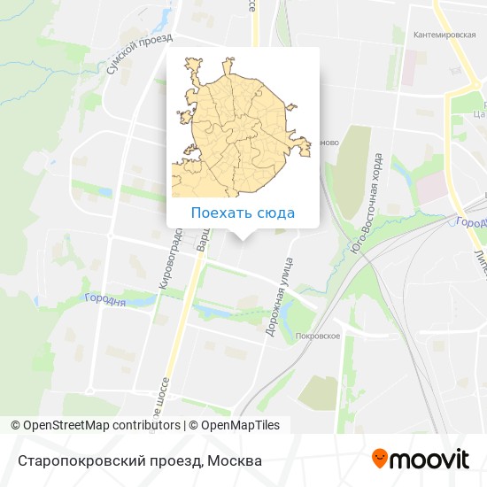 Карта Старопокровский проезд