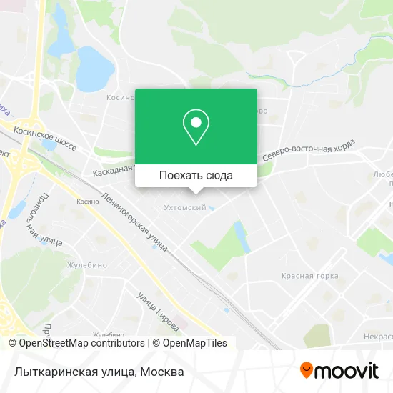 Карта Лыткаринская улица