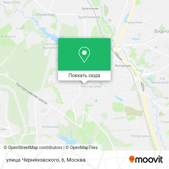 Карта улица Черняховского, 6