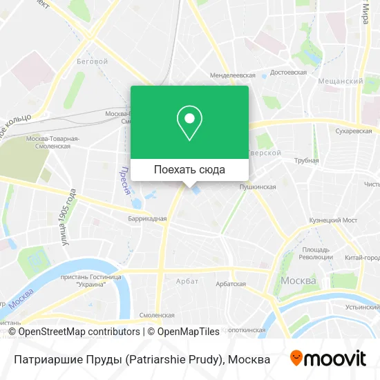 Карта Патриаршие Пруды (Patriarshie Prudy)