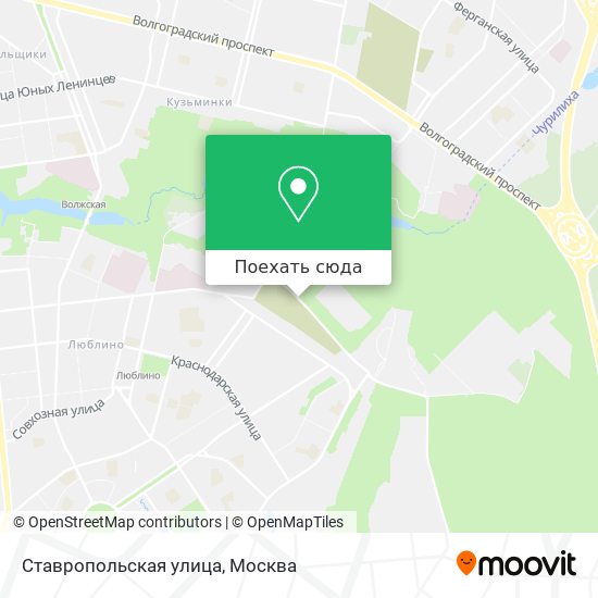 Карта Ставропольская улица