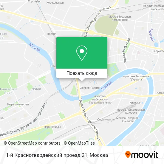 Карта 1-й Красногвардейский проезд 21