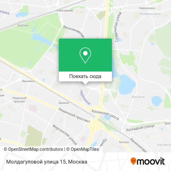 Карта Молдагуловой улица 15