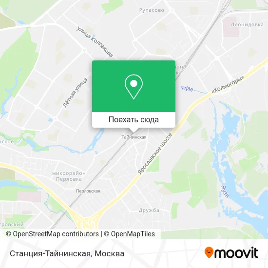Карта Станция-Тайнинская