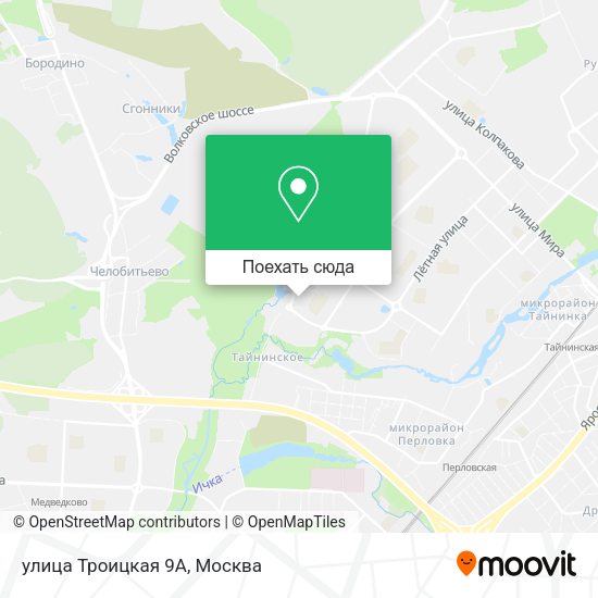 Карта улица Троицкая 9А