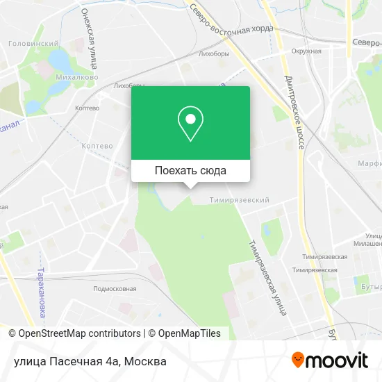 Карта улица Пасечная 4а
