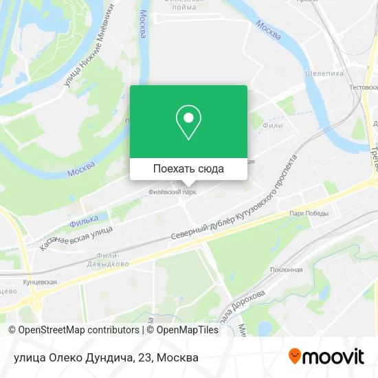 Карта улица Олеко Дундича, 23