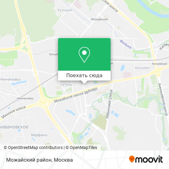 Карта Можайский район