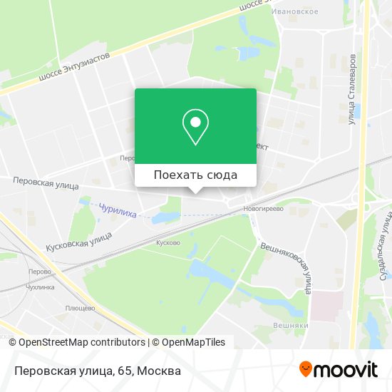 Карта Перовская улица, 65
