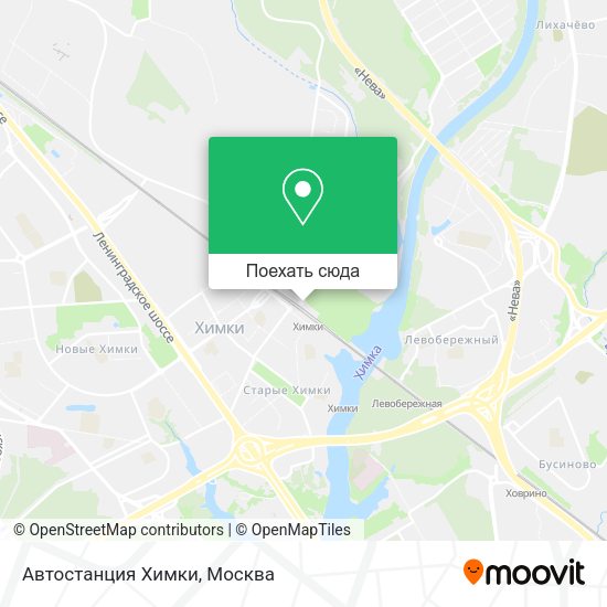 Карта Автостанция Химки