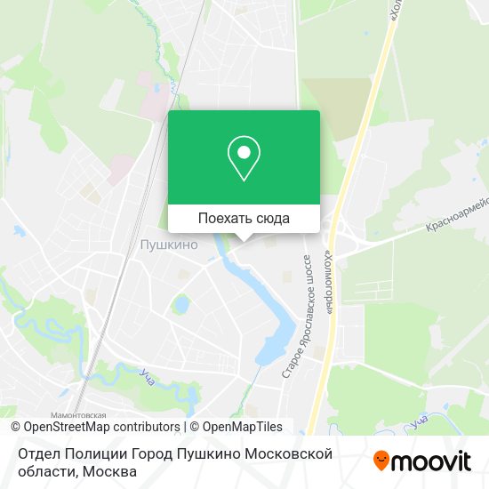 Карта Отдел Полиции Город Пушкино Московской области