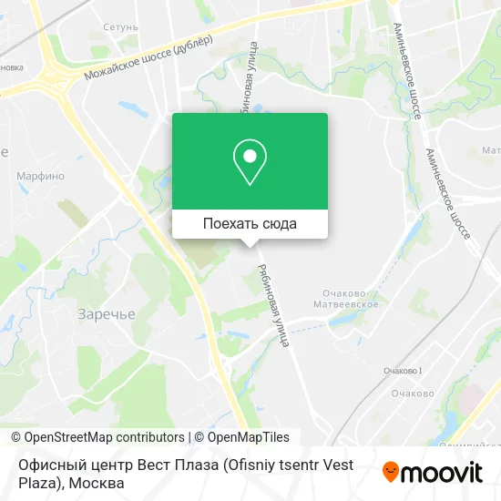 Карта Офисный центр Вест Плаза (Ofisniy tsentr Vest Plaza)