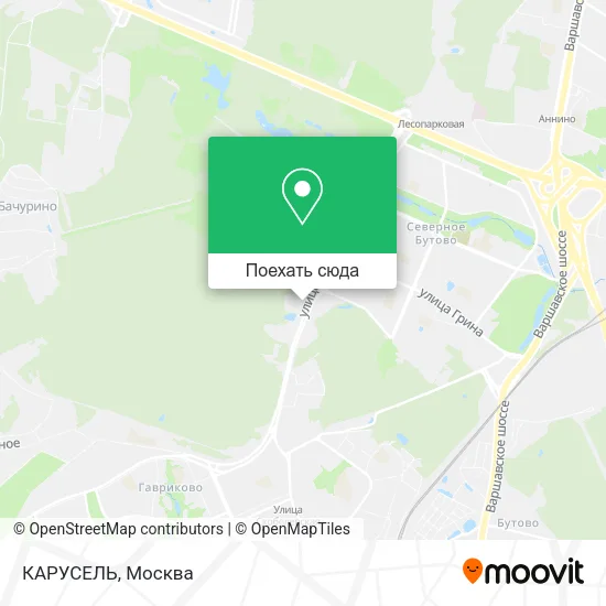 Карта КАРУСЕЛЬ