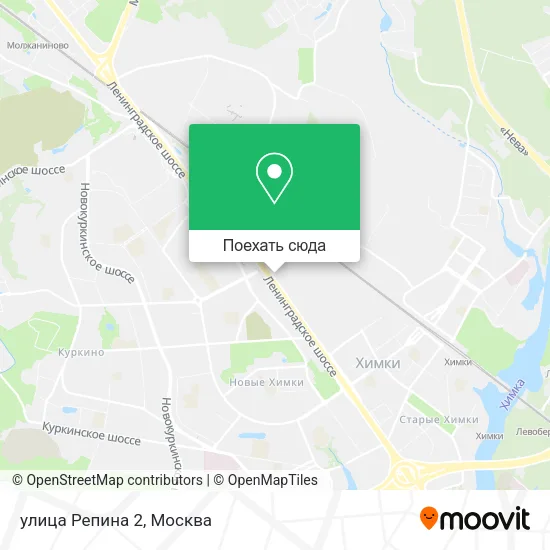 Карта улица Репина 2