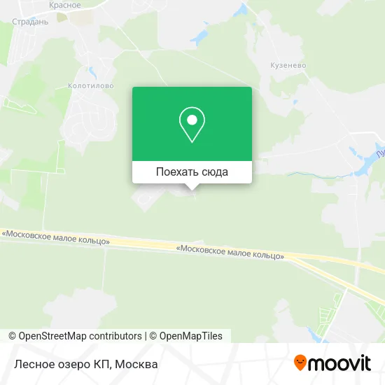 Карта Лесное озеро КП