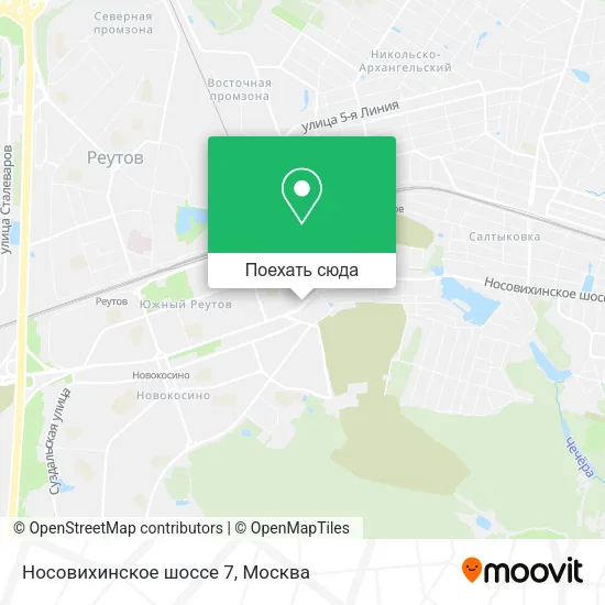 Карта Носовихинское шоссе 7