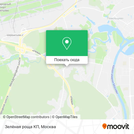 Карта Зелёная роща КП