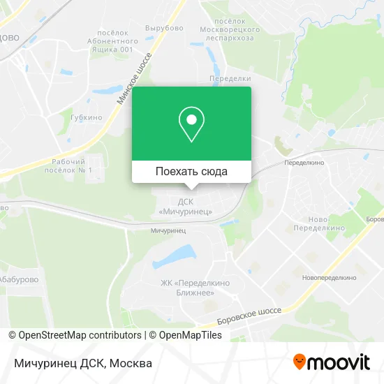 Карта Мичуринец ДСК
