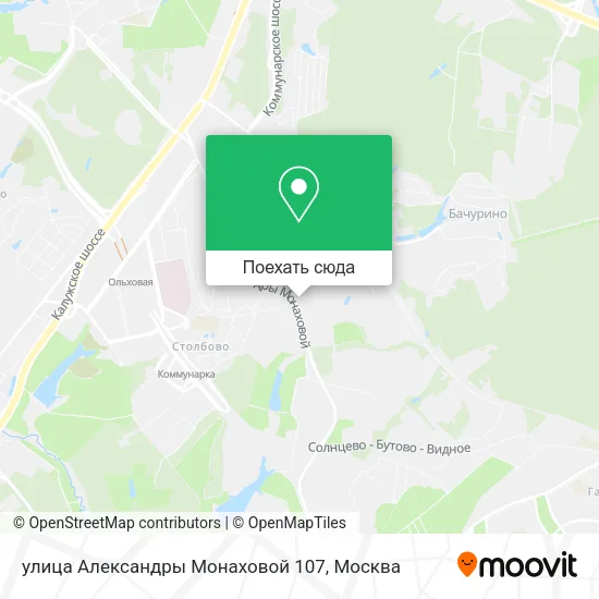 Карта улица Александры Монаховой 107