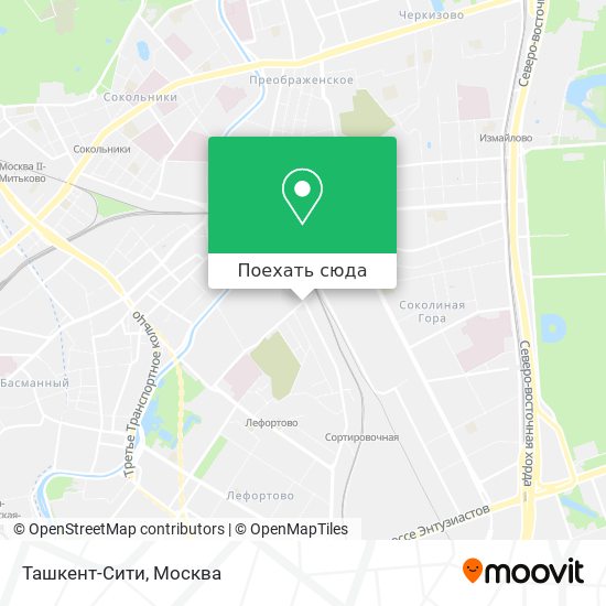 Карта Ташкент-Сити