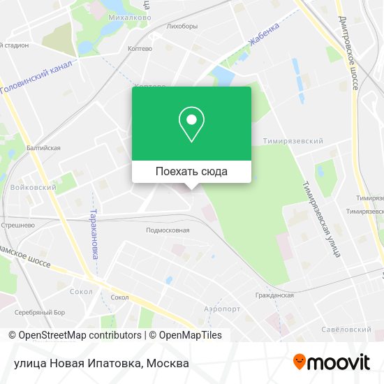 Карта улица Новая Ипатовка