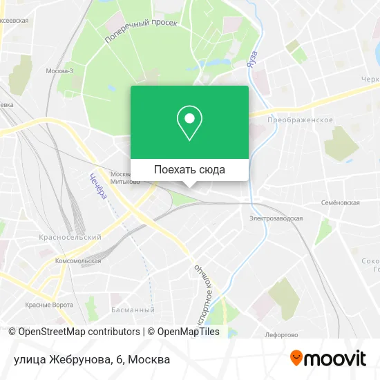 Карта улица Жебрунова, 6