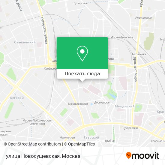 Карта улица Новосущевская