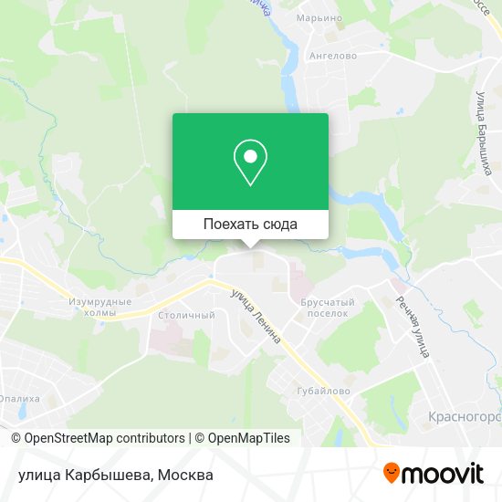 Карта улица Карбышева