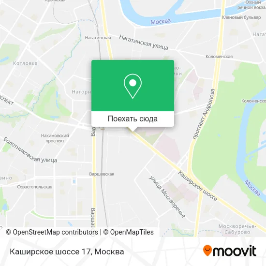 Карта Каширское шоссе 17