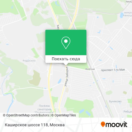 Карта Каширское шоссе 118