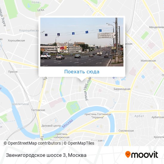 Карта Звенигородское шоссе 3