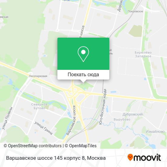 Карта Варшавское шоссе 145 корпус 8
