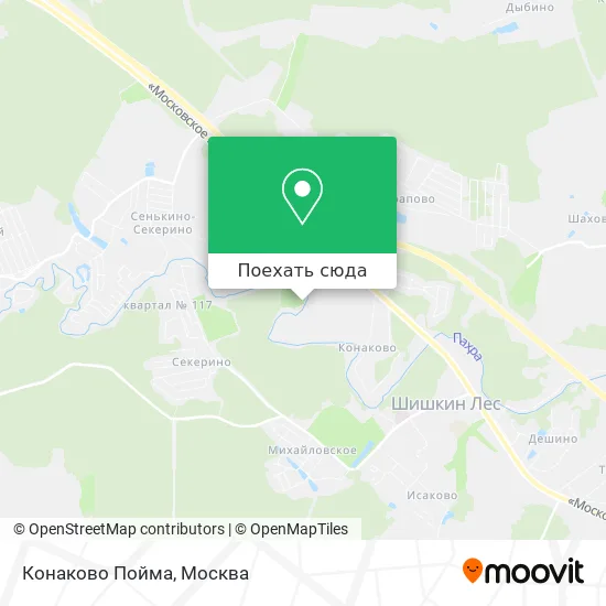 Карта Конаково Пойма