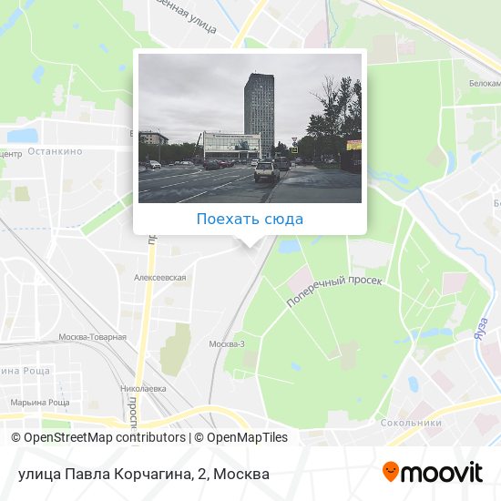 Карта улица Павла Корчагина, 2
