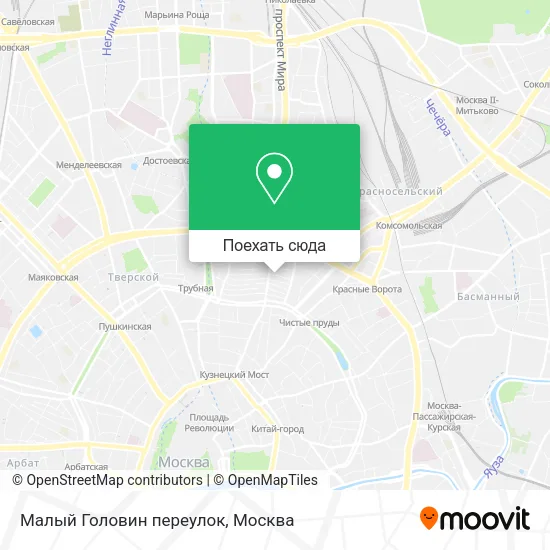 Карта Малый Головин переулок