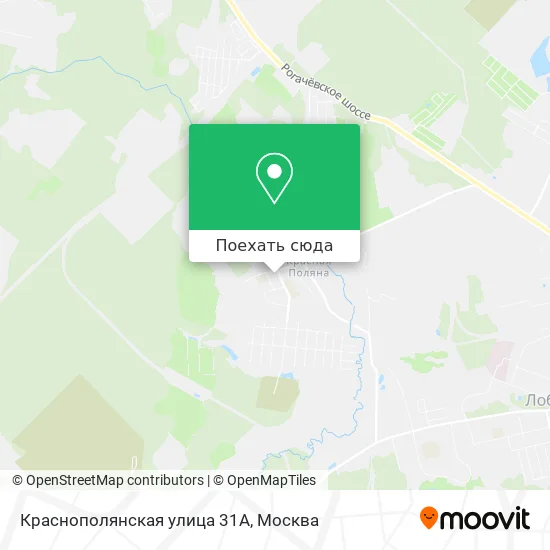 Карта Краснополянская улица 31А