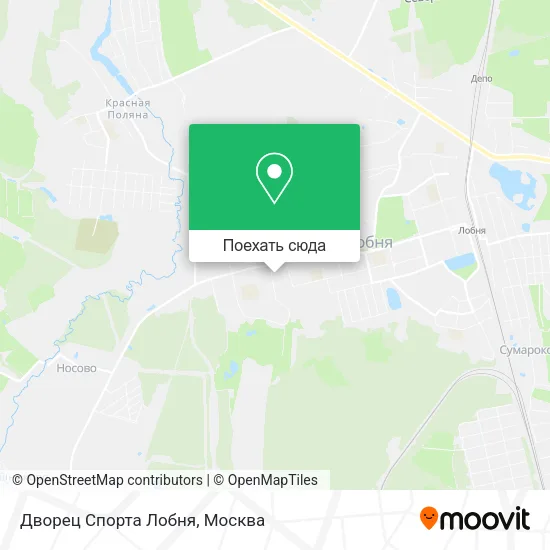 Карта Дворец Спорта Лобня