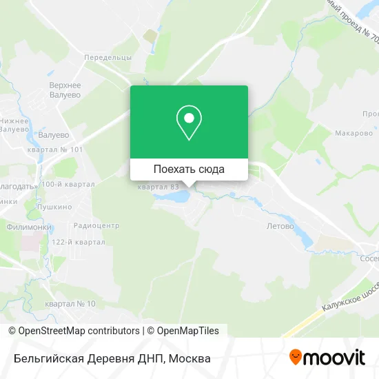 Карта Бельгийская Деревня ДНП