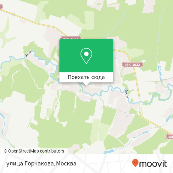 Карта улица Горчакова