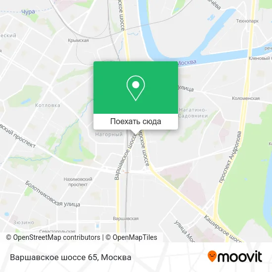 Карта Варшавское шоссе 65