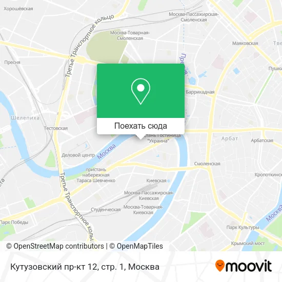 Карта Кутузовский пр-кт 12, стр. 1