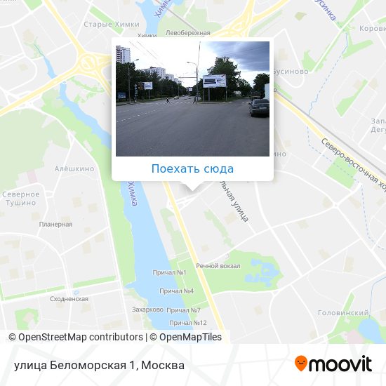 Карта улица Беломорская 1