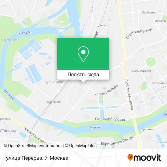 Карта улица Перерва, 7