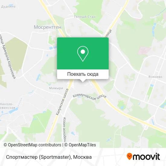 Карта Спортмастер (Sportmaster)