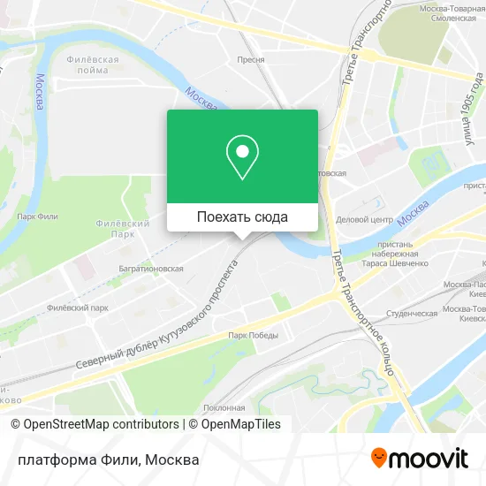 Карта платформа Фили
